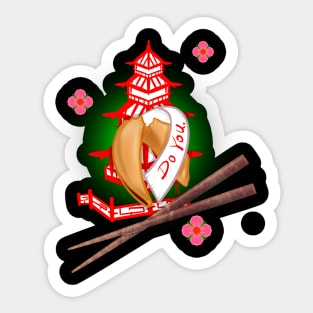 Fortune cookie Sticker